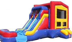 Dual Lane Fun House Dry Combo Bouncer Dual Lane Fun House Dry Combo Bouncer